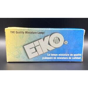 Minatare Lamp Bulbs Eiko 555 10 Piece 6.3 Volt 0.25 Amp T3-1/4 Mini Wedge Base
